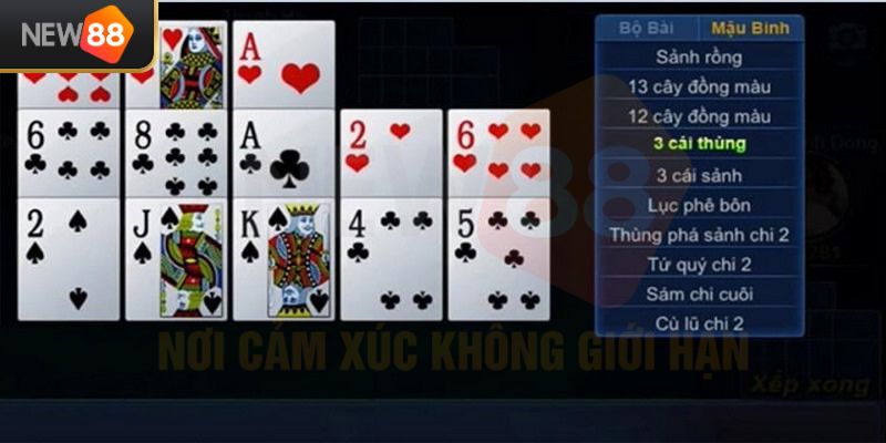 Mậu Binh NEW88 - Trải Nghiệm Game Bài Hay, Thưởng Lớn 2026 2 Luật chơi bài Binh cơ bản yêu cầu tất cả hội viên nắm vững