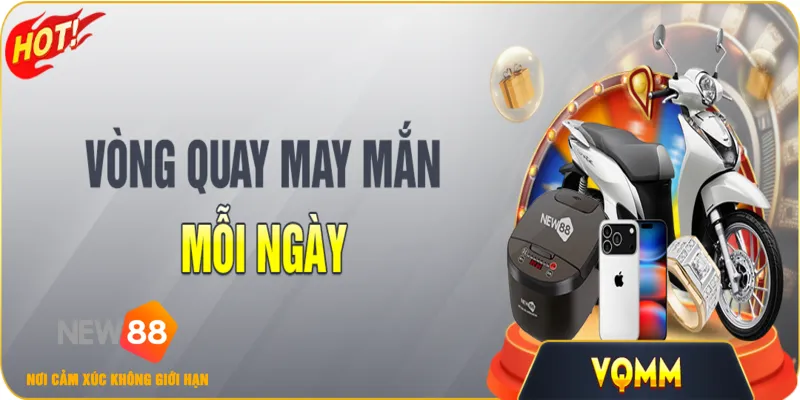 Vòng Quay May Mắn - Săn Thưởng Cực Hấp Dẫn Tại NEW88 2026 1 Vòng Quay May Mắn - Săn Thưởng Cực Hấp Dẫn